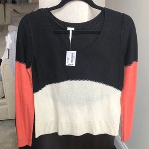 NWT Free People Color Block Sweater